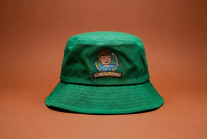 George-the-Farmer Green Bucket Hat with removable strap