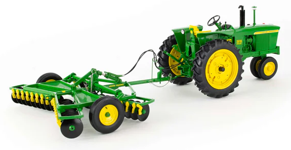 John Deere 3010 nf Diesel Tractor w/- Tandem Disc- 1/16 Precision Heritage No.2