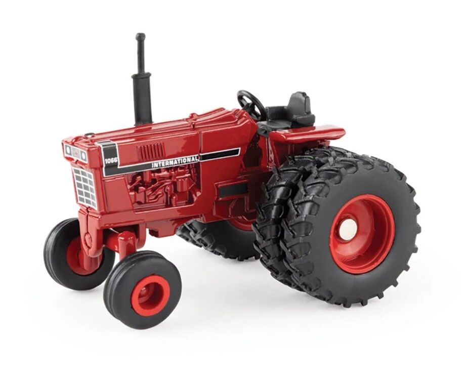 International Harvester 1066 Tractor with rear duals - Black Stripe version - 1/64