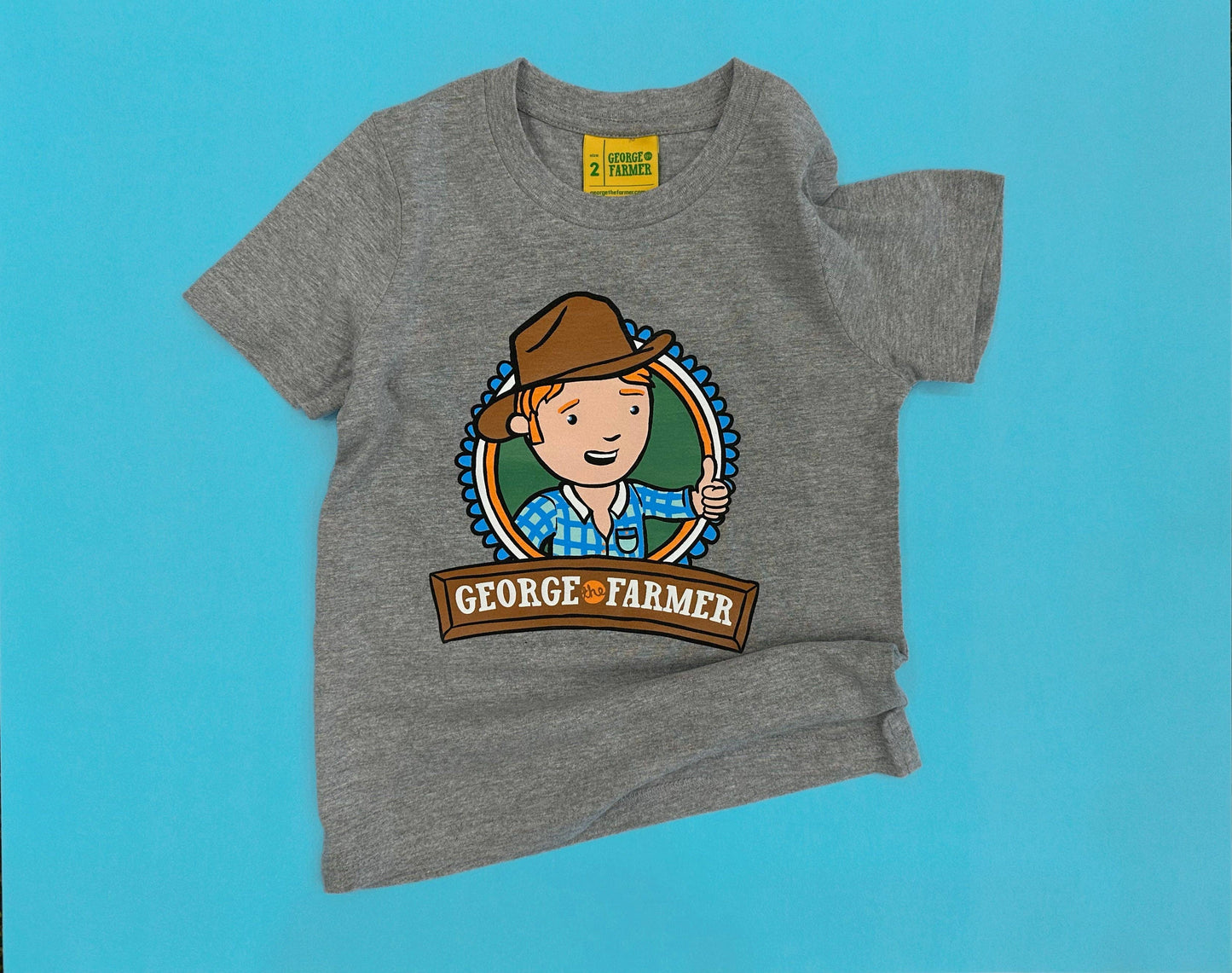 George-the-Farmer Logo T-Shirt: Size 6