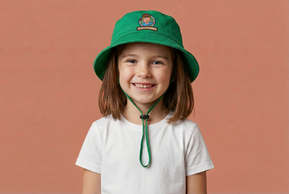 George-the-Farmer Green Bucket Hat with removable strap