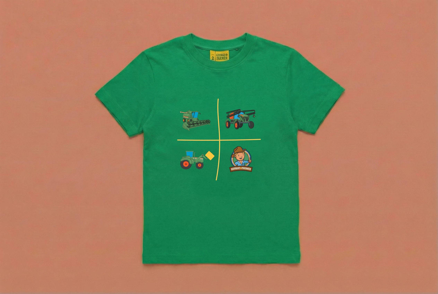 Green Machinery Cotton T-Shirt: Size 6