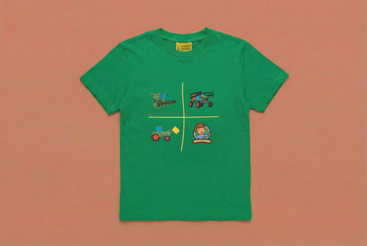 Green Machinery Cotton T-Shirt: Size 6